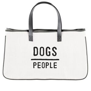 NWT “Dogs Over People” XL Tote Bag